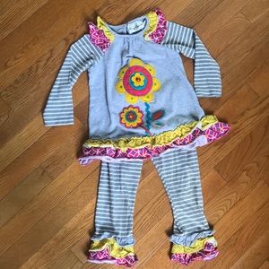 Toddler girls ruffle set